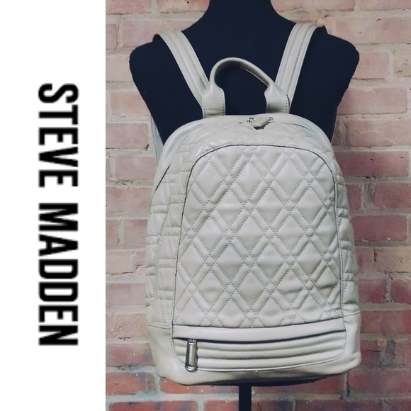 Steve Madden | NEW Quilted Backpack Tan - Picture 1 of 8